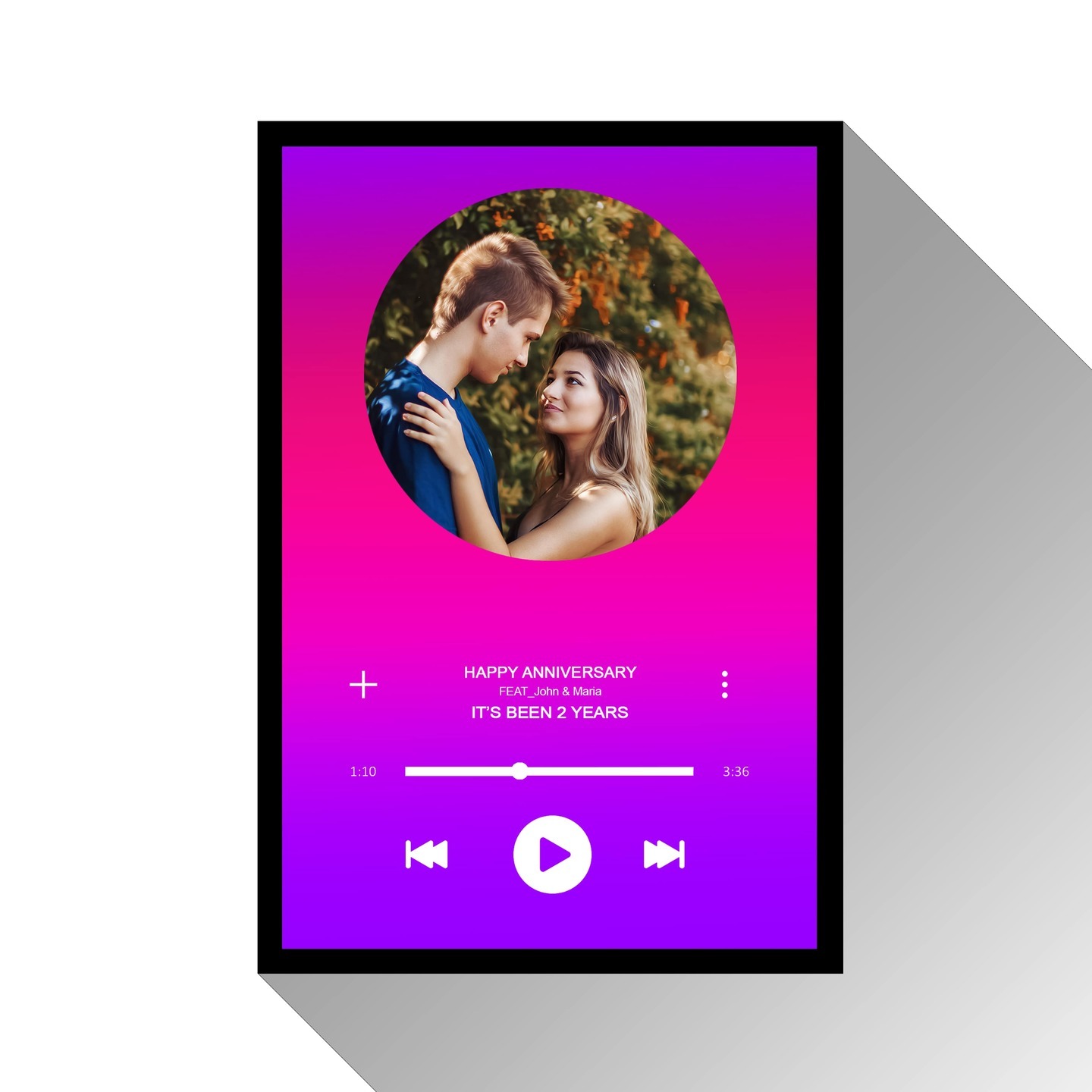 Personalised Music Player Photo Frame