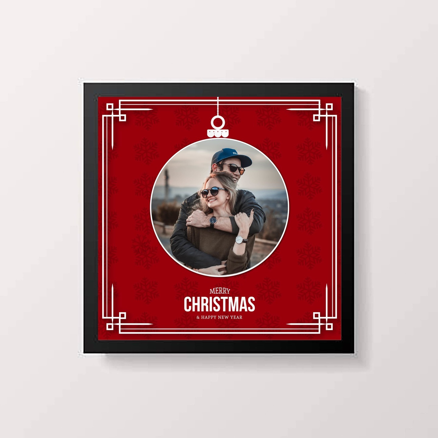 Personalised Chirstmas Bell Frame Of 1 Picture