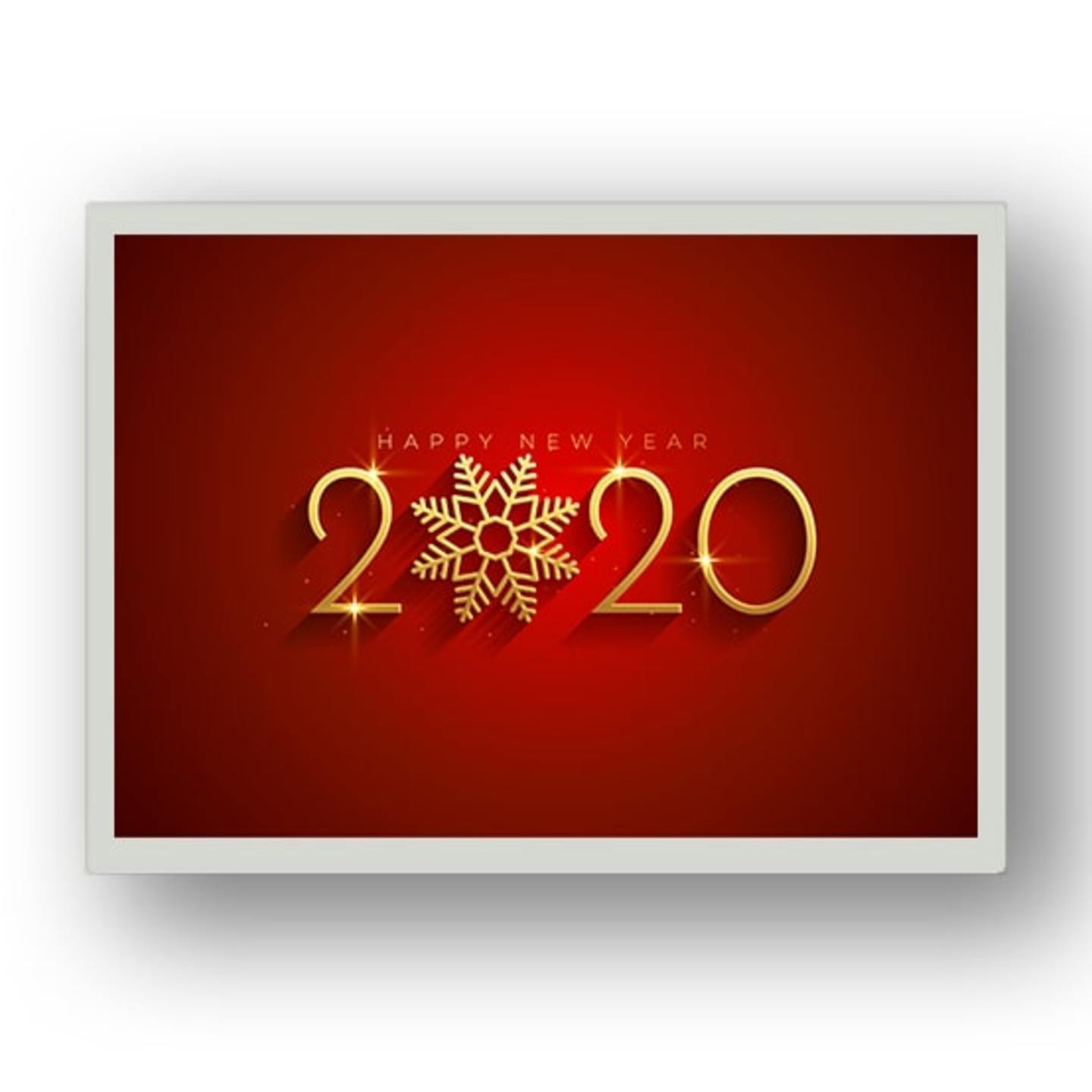 Framed 2020 New Year Wishes