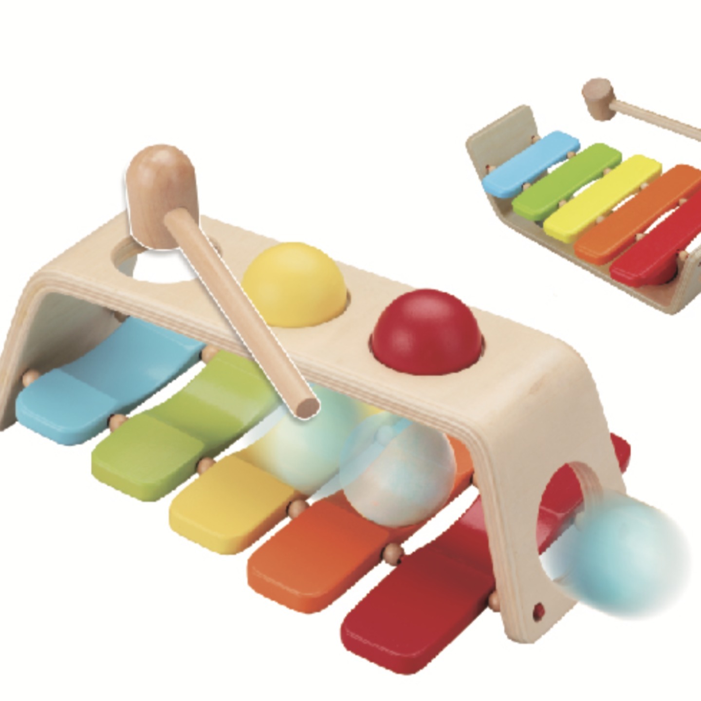 Wooden xylophone 2-in-1 toy