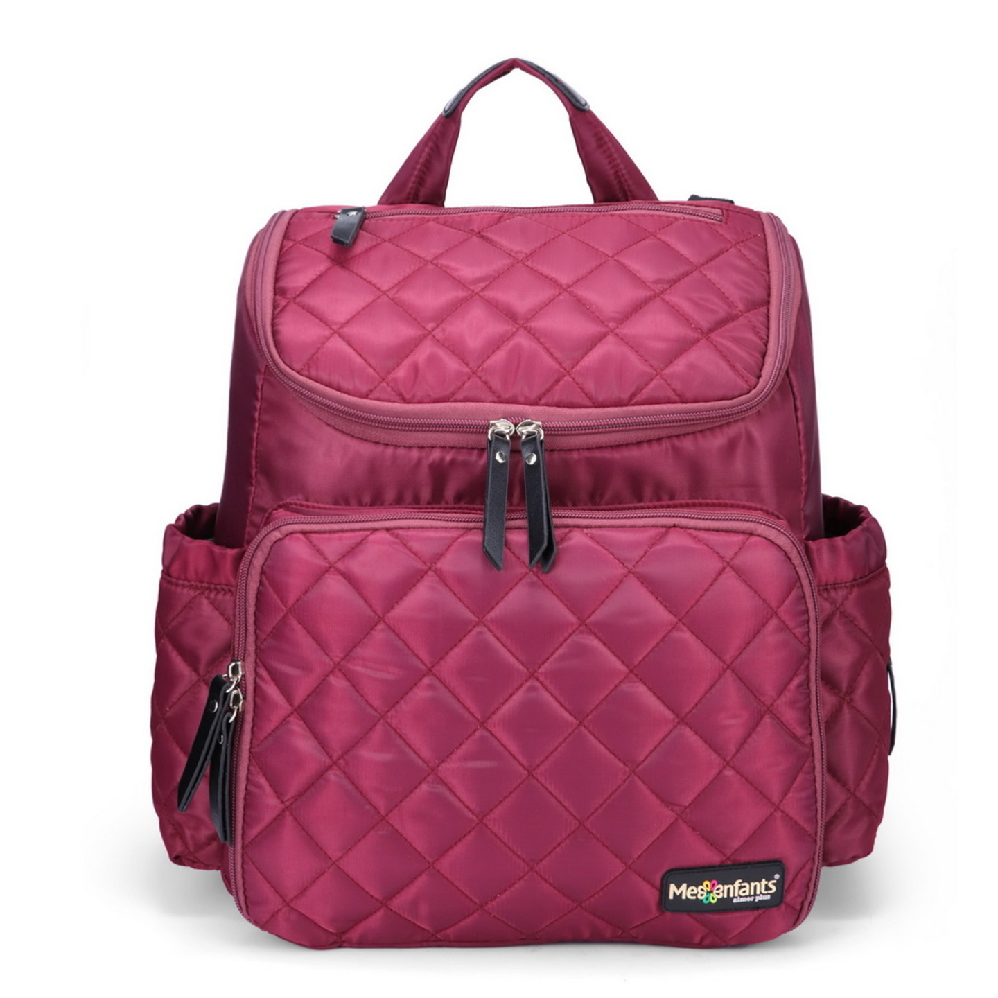 Maroon Checker Maternity Nappy Bag