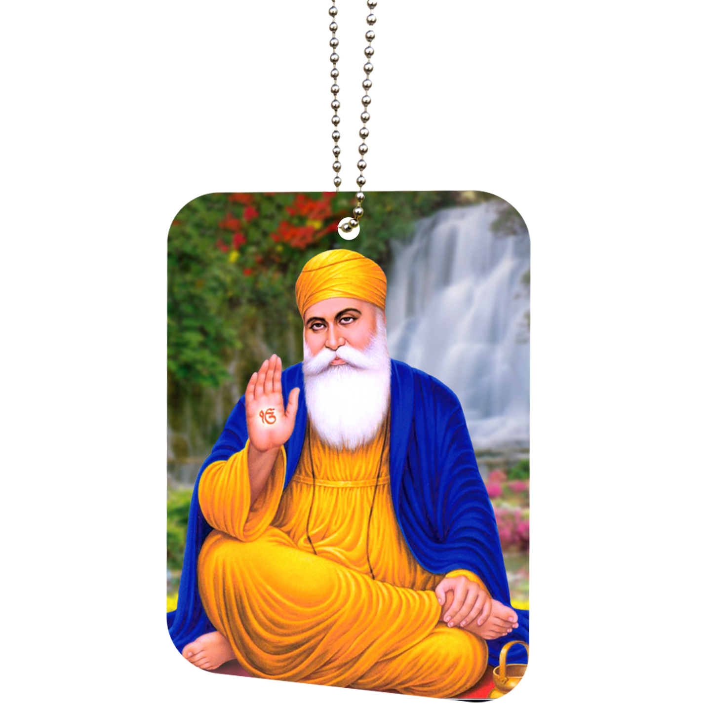 Guru Nanak Dev Ji Photo Car Hanging Ornament