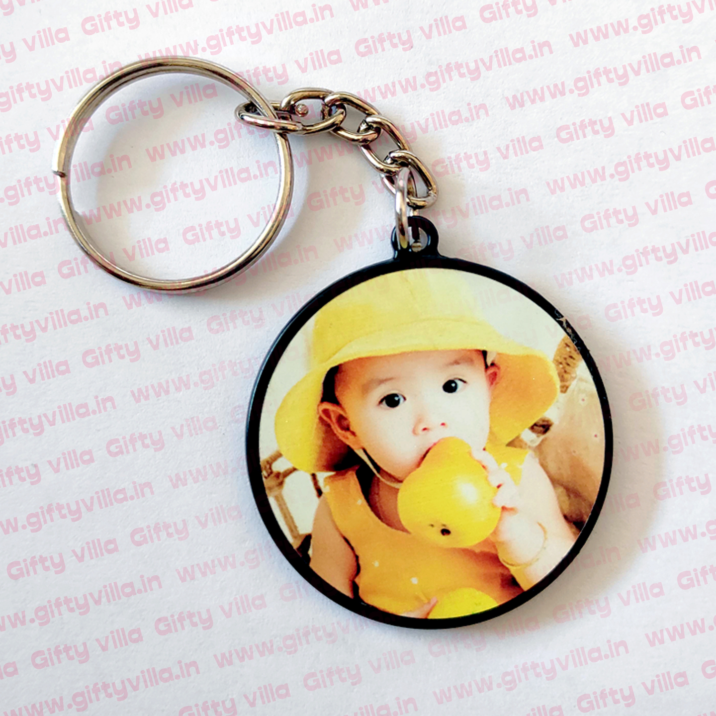 Customized Round Metal Keychain