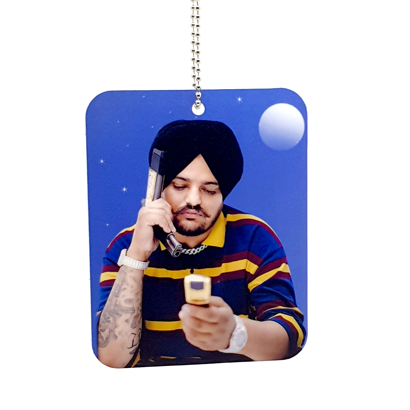 Sidhu Moose wala Matte Finish Car Hanging Ornament