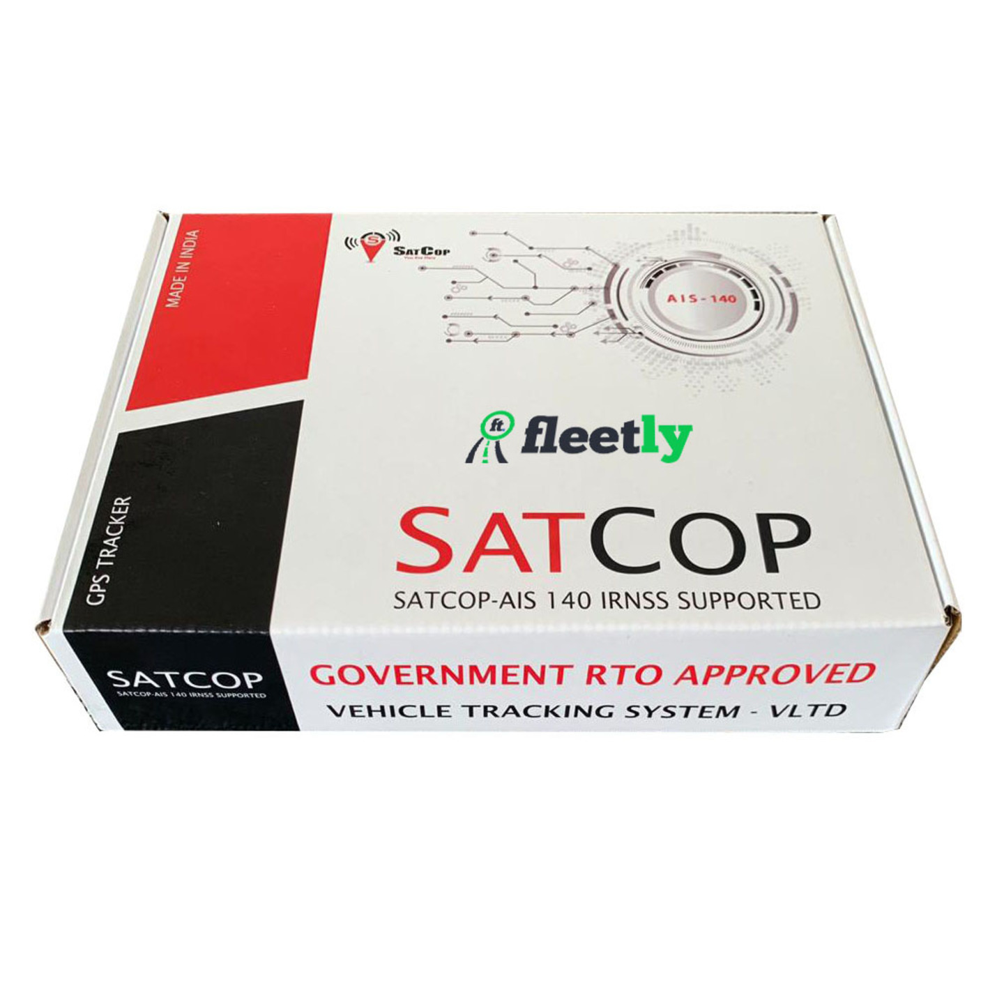AIS-140 Vehicle Tracking with SATCOP GPS Tracker and Fleetly Tracking platform