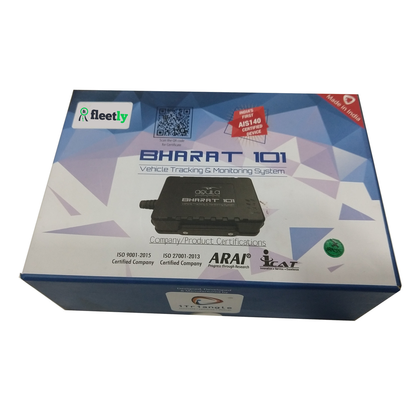 AIS-140 Vehicle Tracking with Bharat 101 and Fleetly Tracking platform