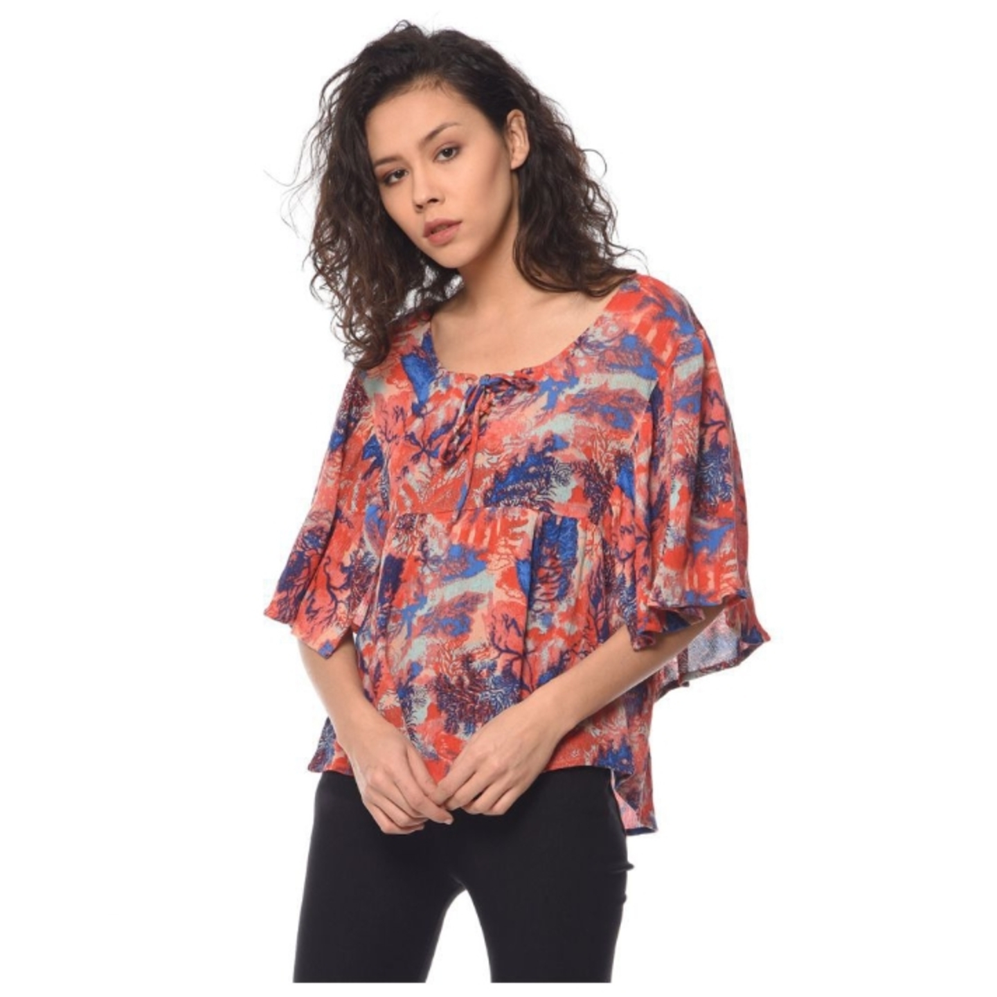 Multicoloured Rayon Kaftan