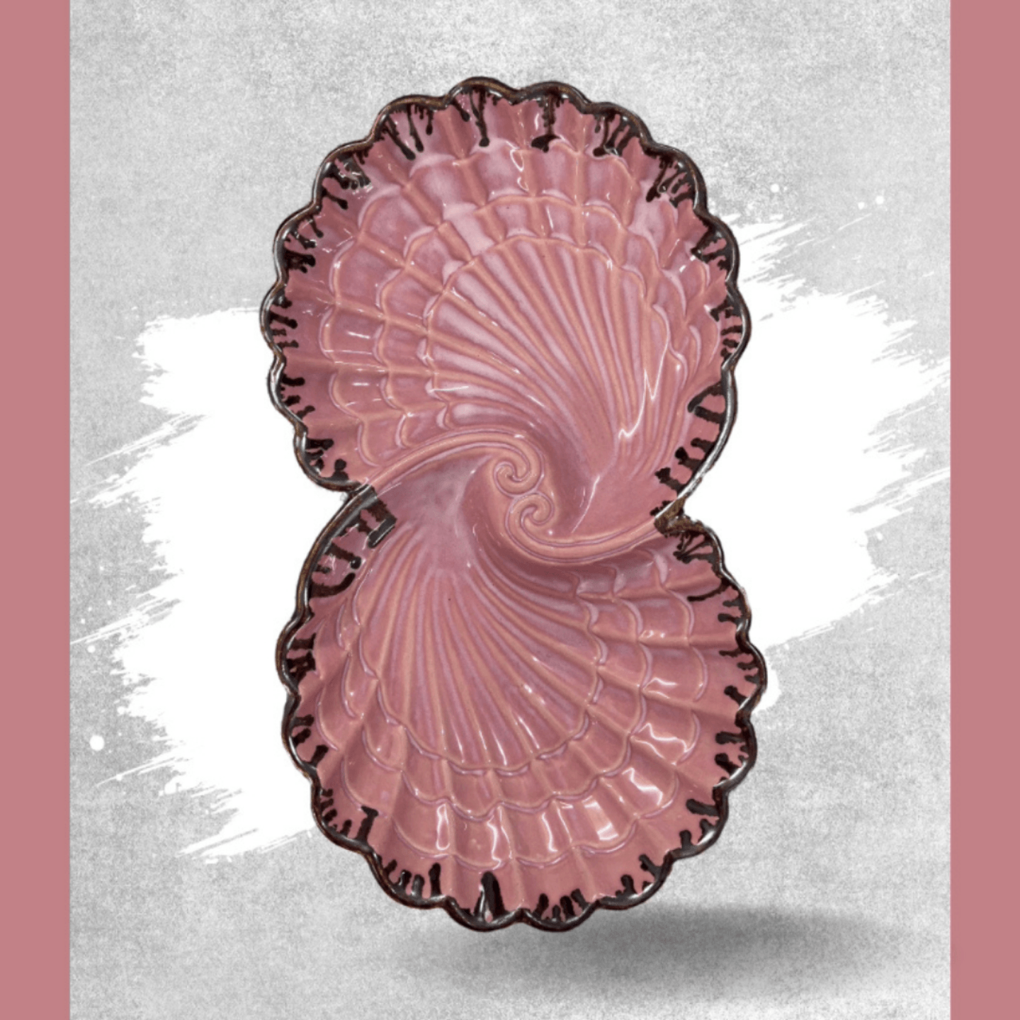Light pink Double Shell Platter