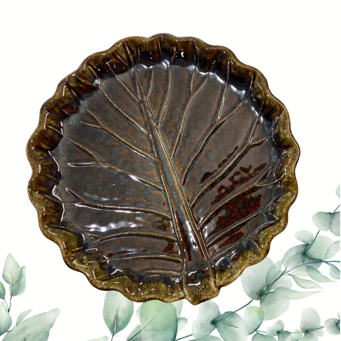 Round Leaf Platter