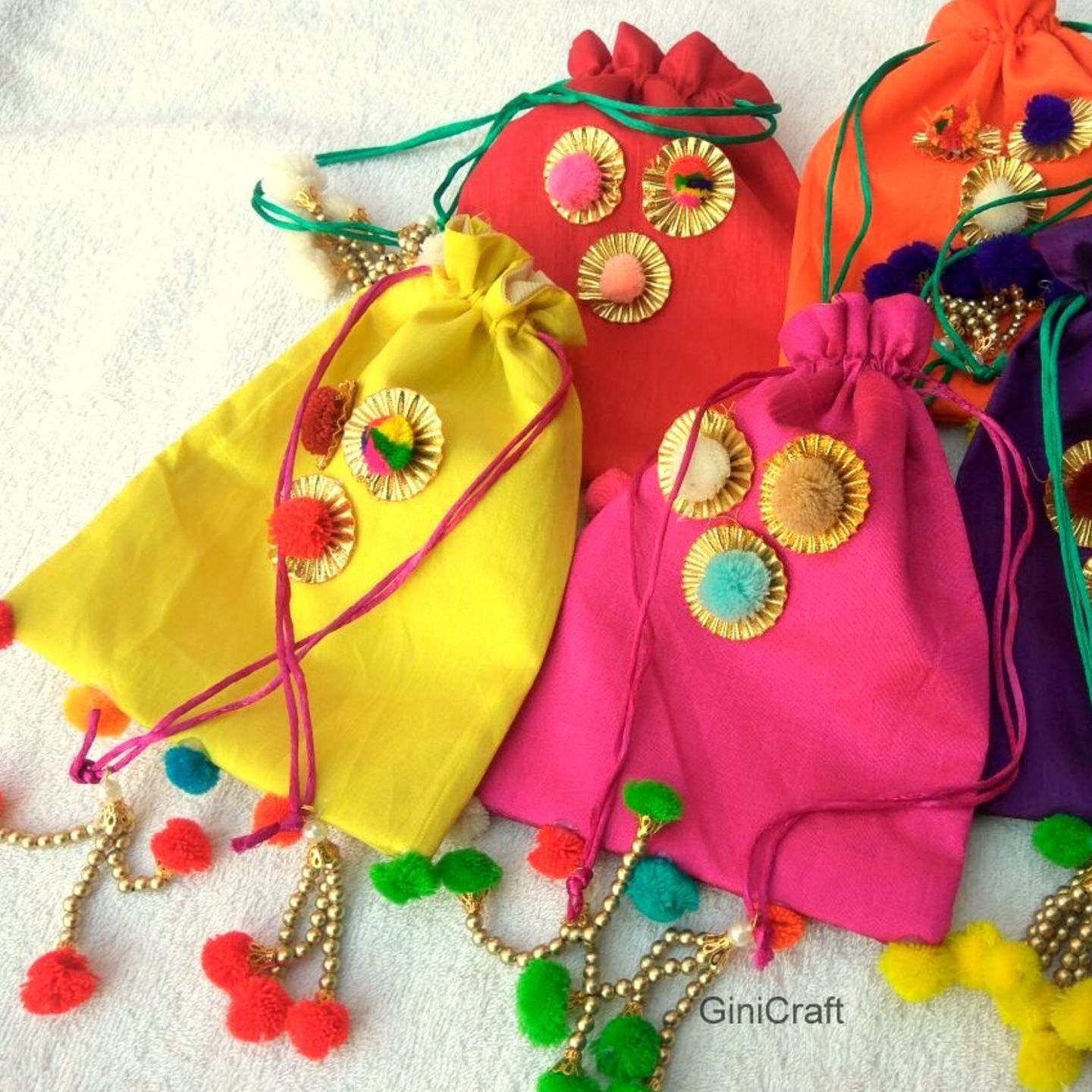 Potli with gota design