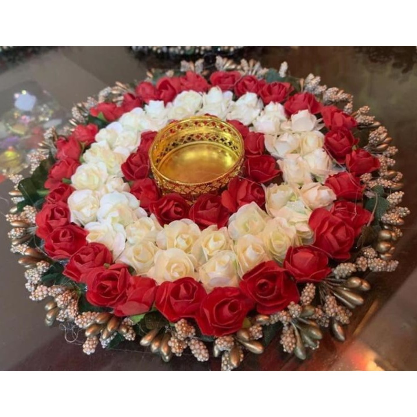 Decorated Diyas & Floor Decor FD43