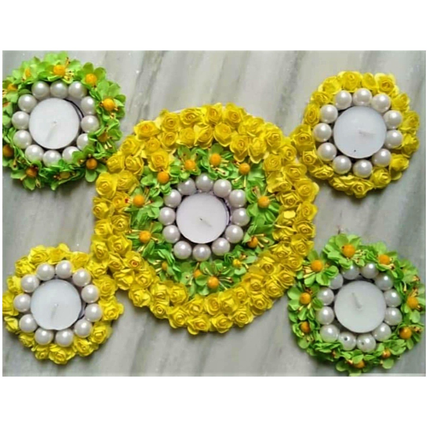 Decorated Diyas & Floor Decor FD48