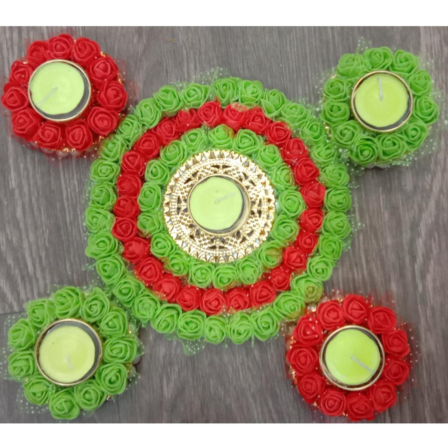 Decorated Diyas & Floor Decor FD35