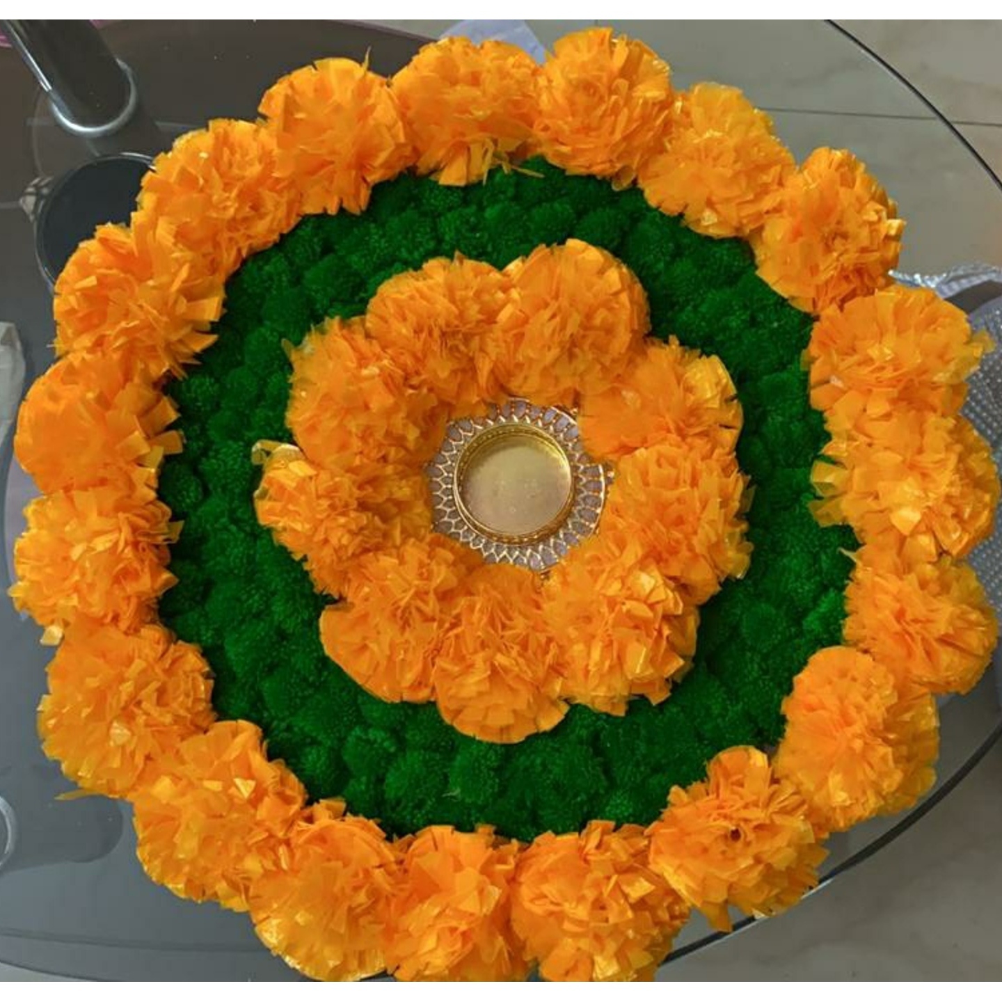 Decorated Diyas & Floor Decor FD30