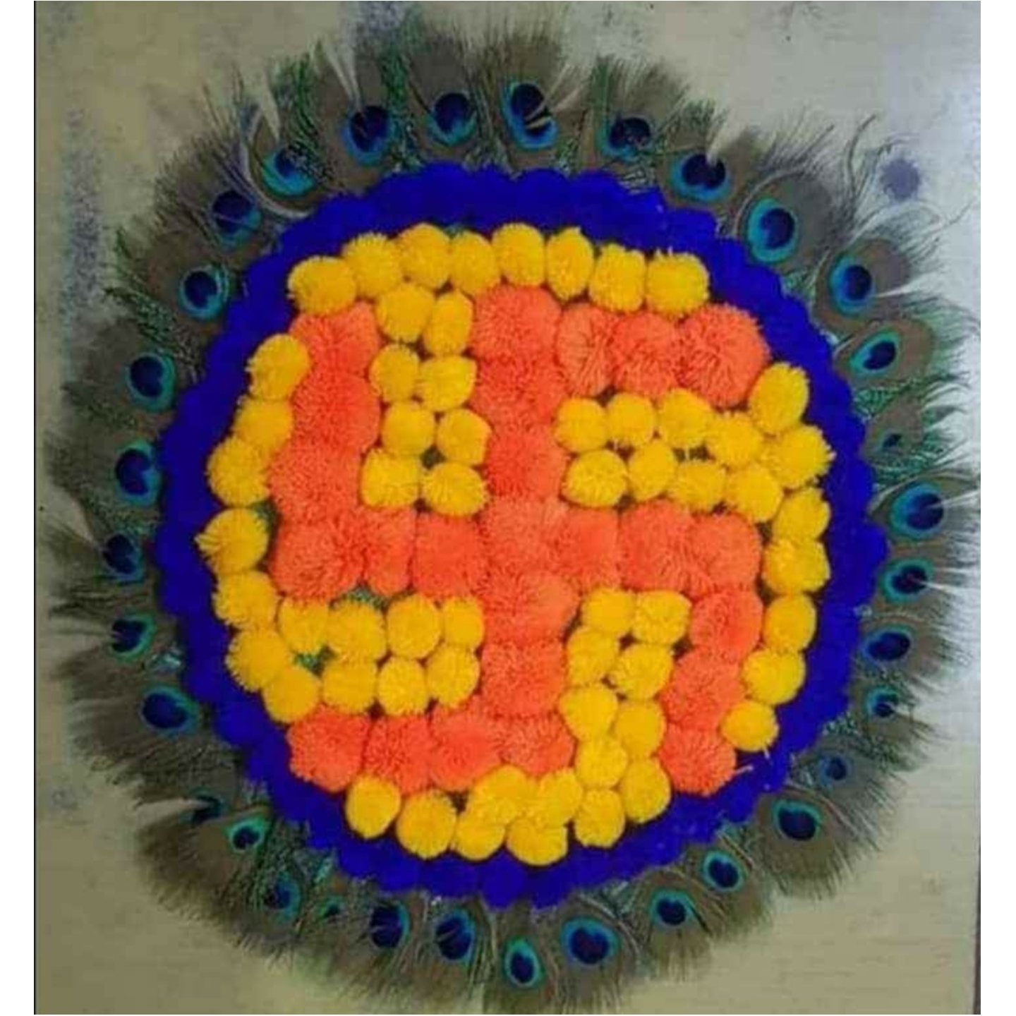 Decorated Diyas & Floor Decor FD03