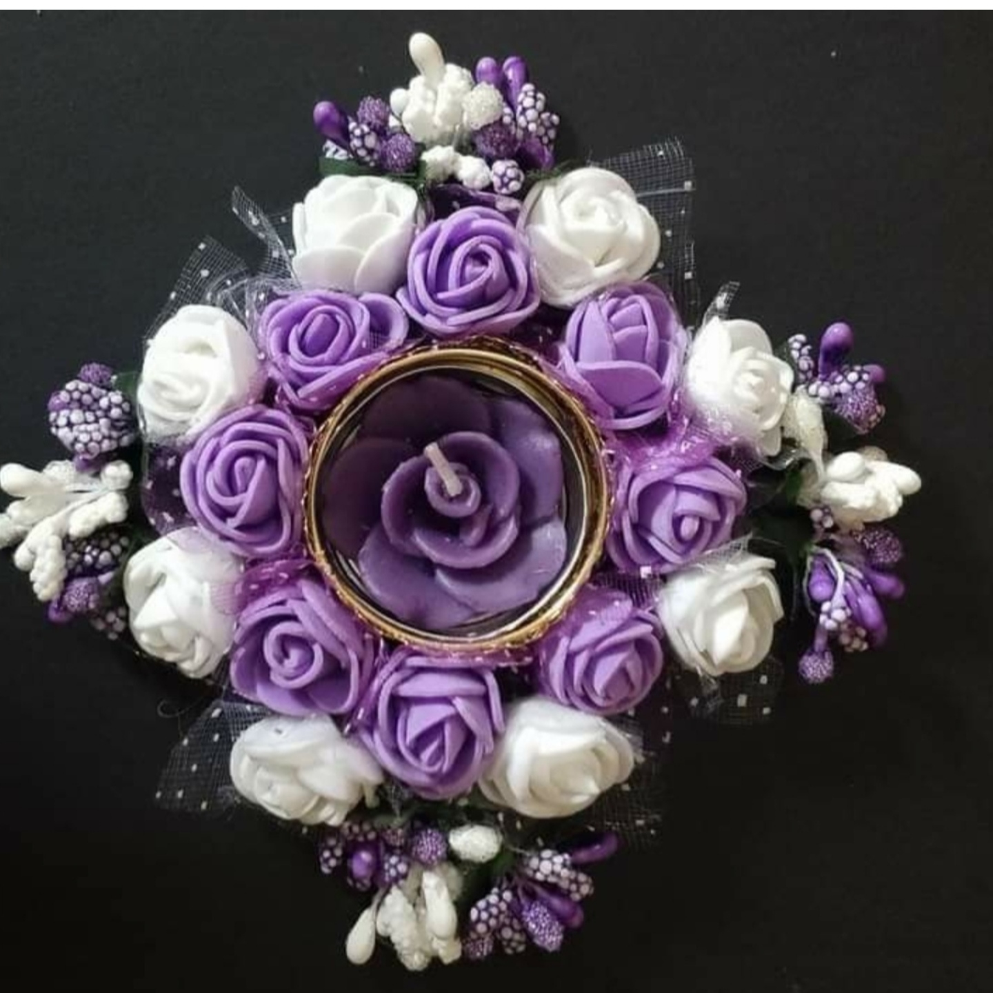 Decorated Diyas & Floor Decor FD10