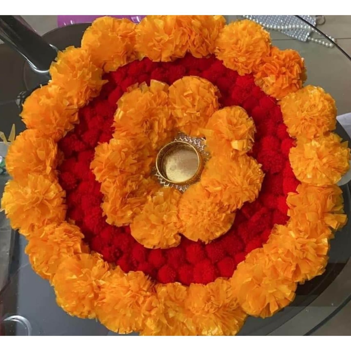 Decorated Diyas & Floor Decor FD24