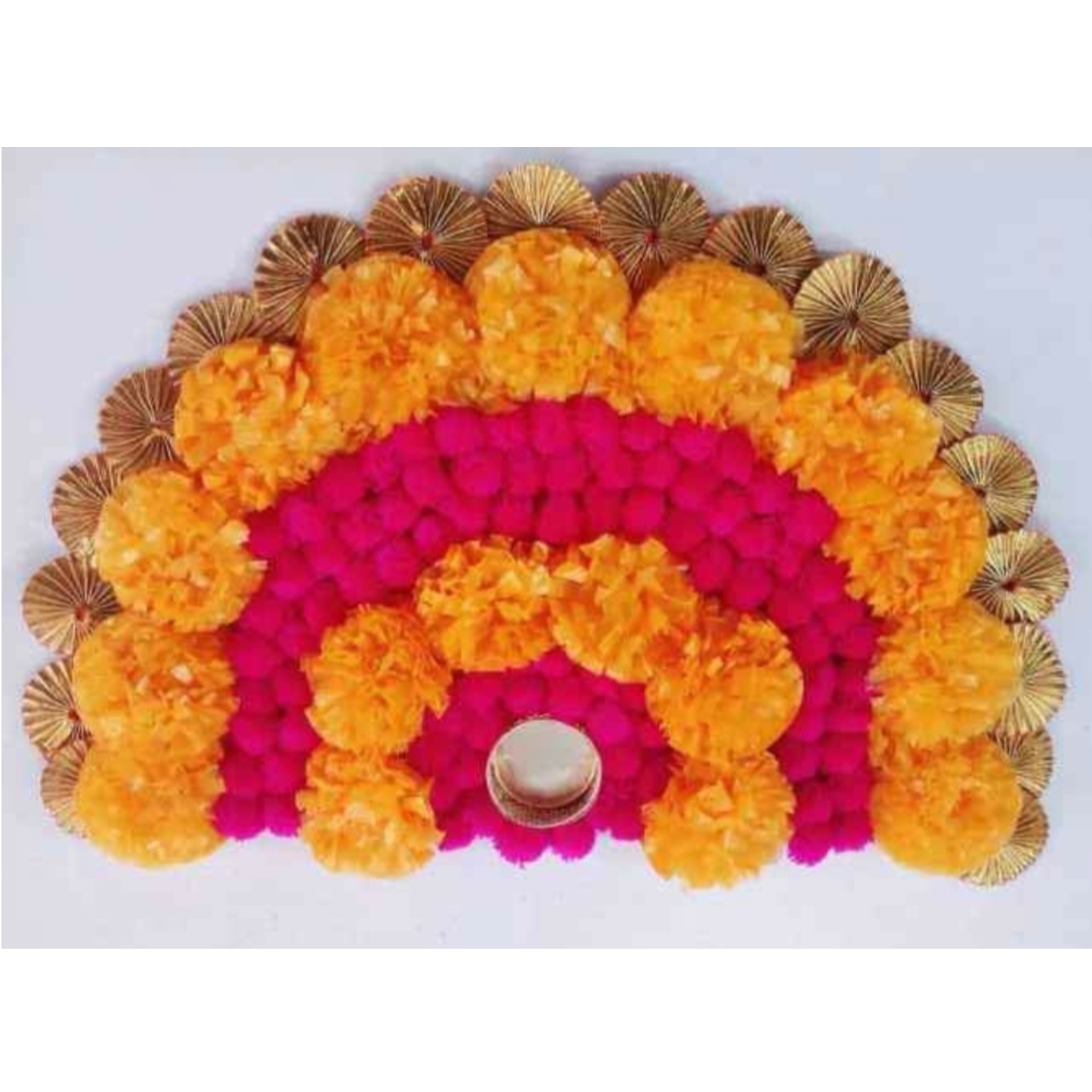Decorated Diyas & Floor Decor FD28
