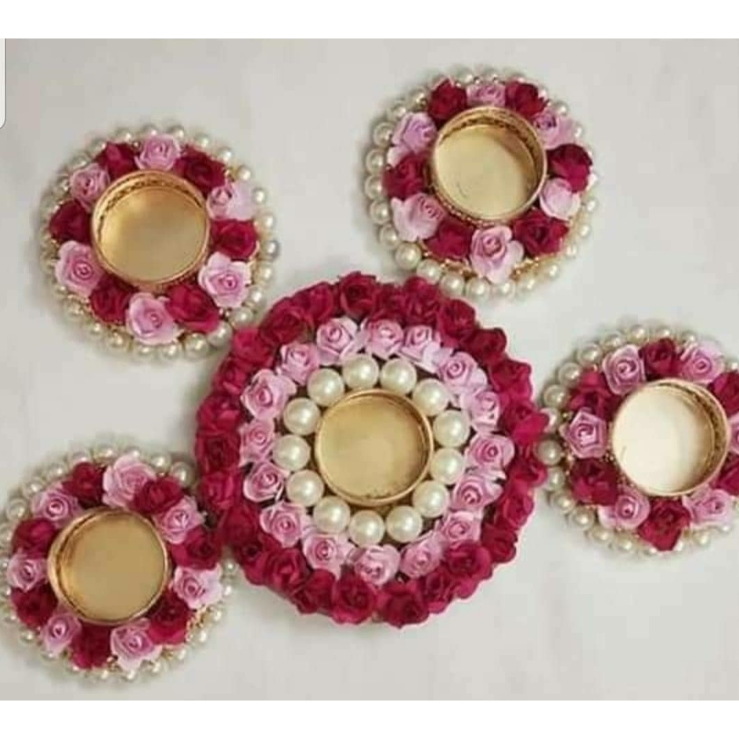 Decorated Diyas & Floor Decor FD46