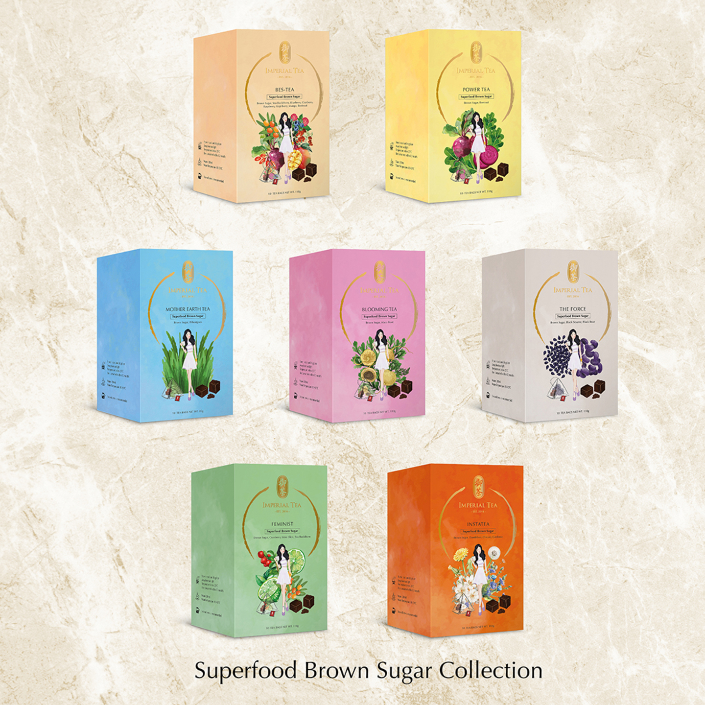 Imperial Tea 御茶 Superfood Brown Sugar Collection 超级食品红糖茶系列