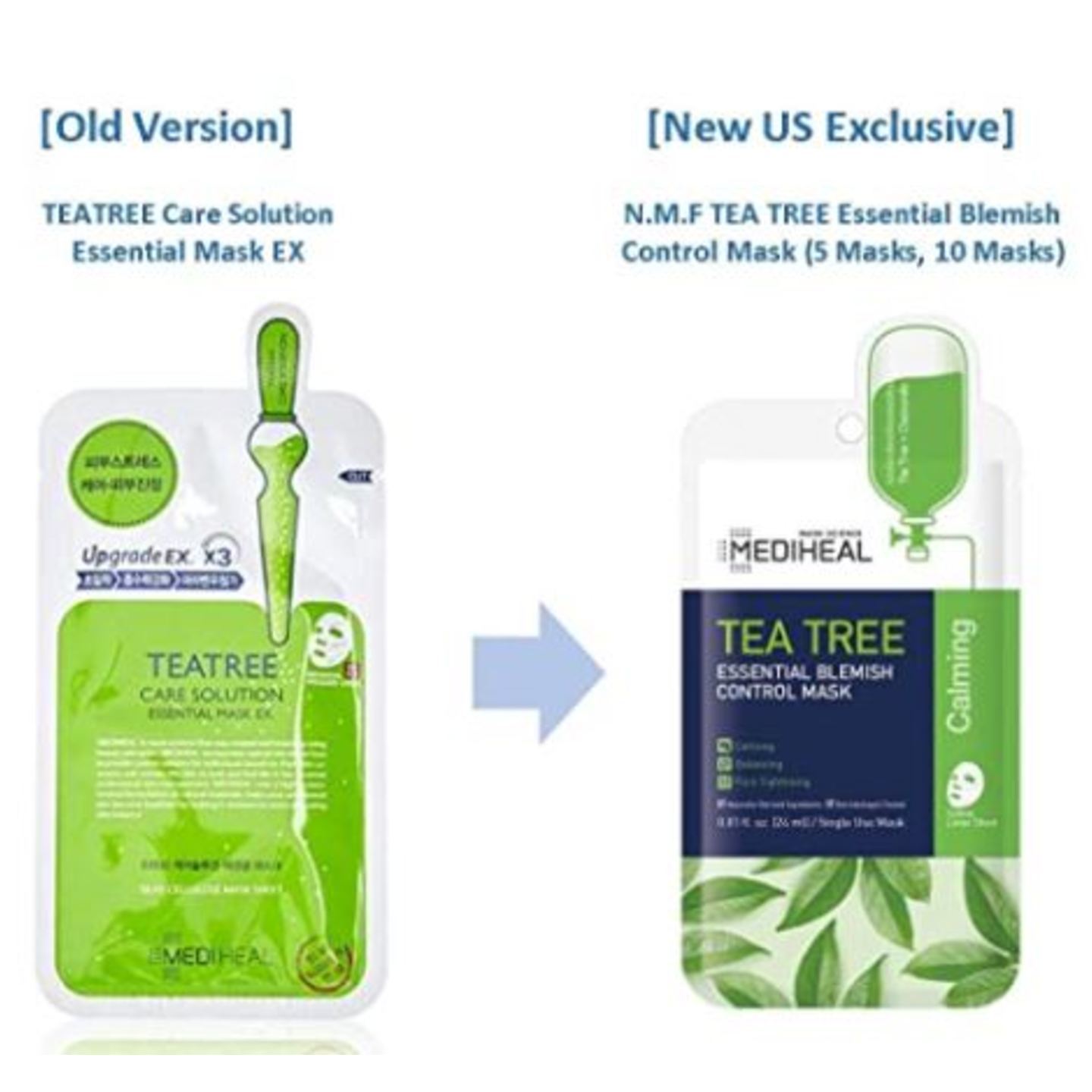 Mediheal official tea tree essential blemish control mask тканевая маска с маслом чайного дерева