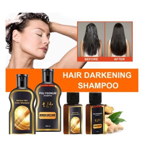 Hair Darkening Shampoo with Natural Extracts For Hair Repair and Darkening
