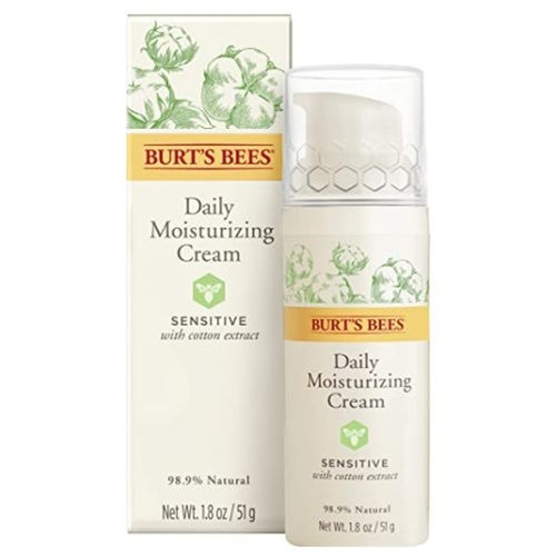 Burt's Bees Daily Face Moisturizer Cream for Sensitive Skin, 6 Oz (Package May Vary)
