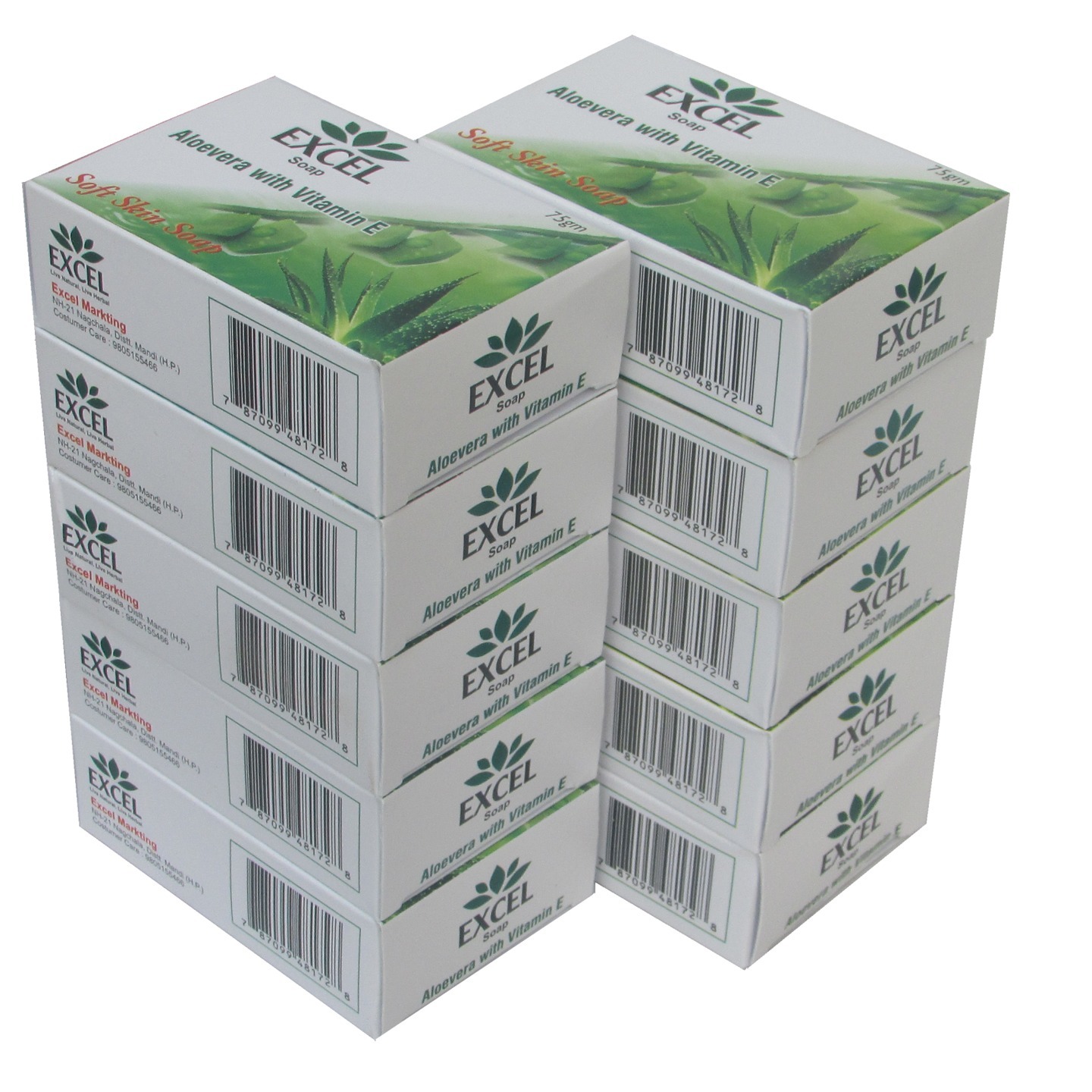 aloe vera soap  75 gm  10 pcs