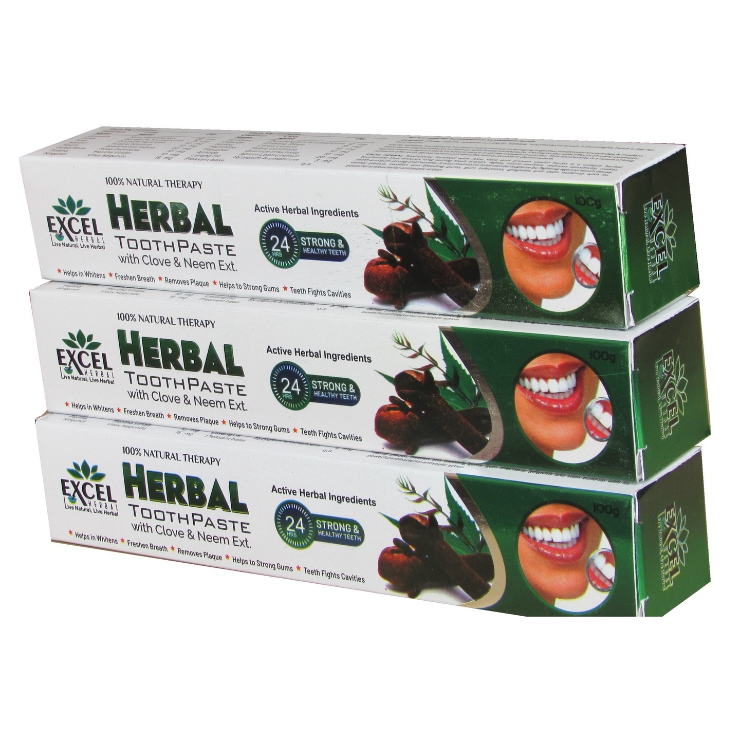 excel neem tooth paste  3 pcs