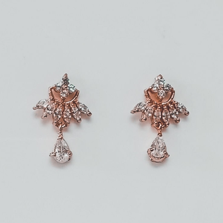 Cubic Zirconia Stone Stud for Women and Children 