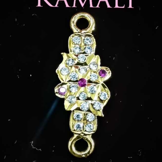 White Stone Mugappu l 1gm Plated I Artificial Gold l Kamali Impon 9944116790 
