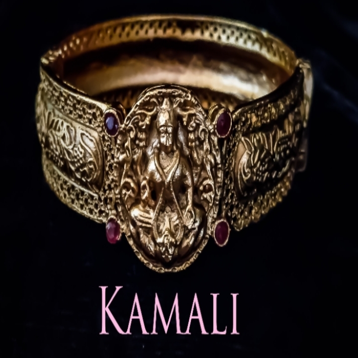 Lakshmi Motifs Kada Bangles l Artificial Gold Plated Impone Jewells 