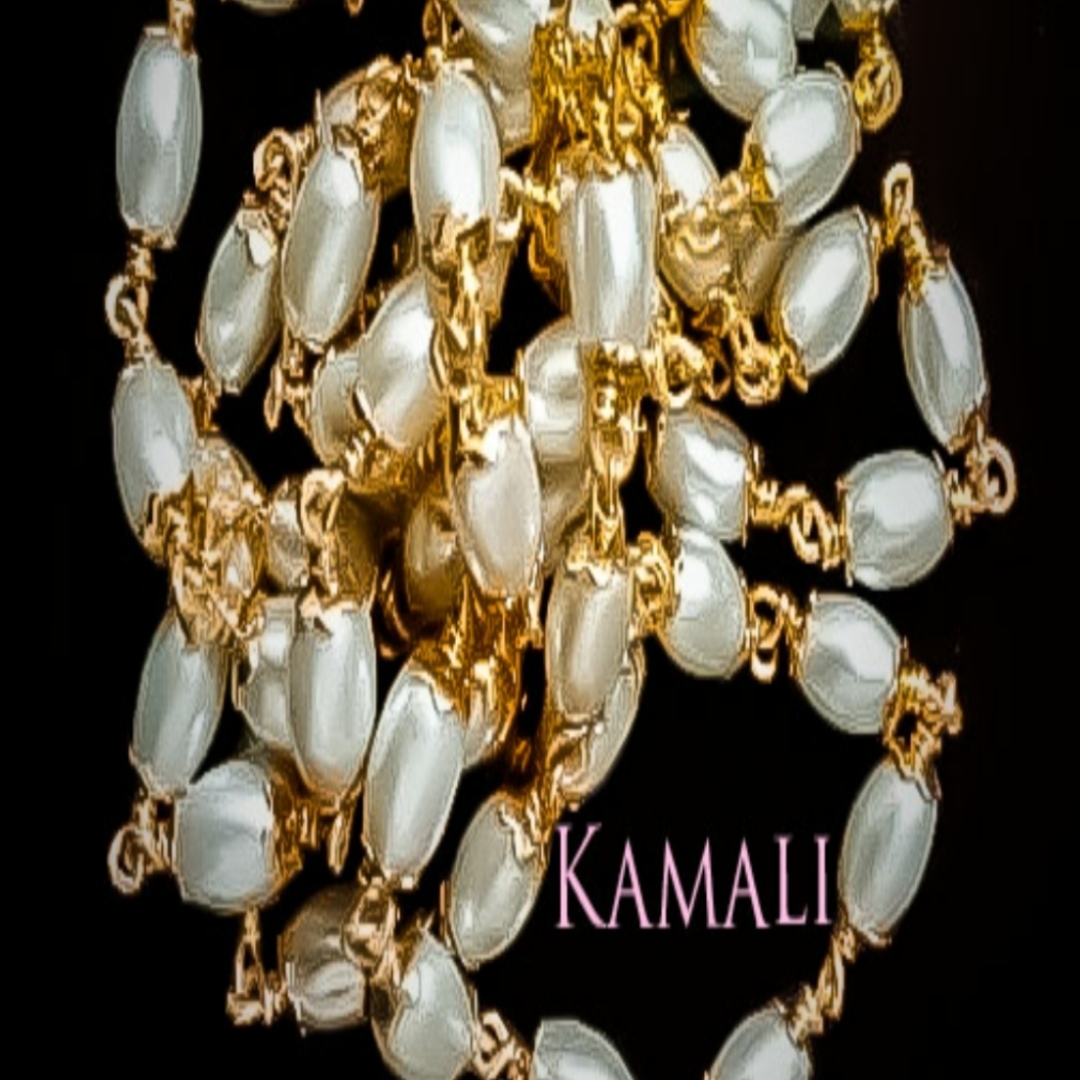 Pearl Chain with Gold Plated Knots l Kamali 9944116790 