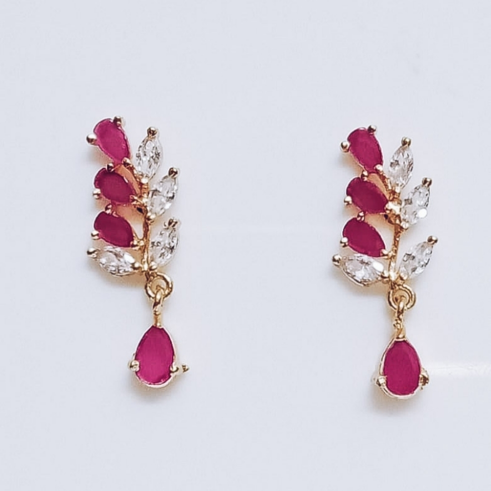 Ruby CZ Stone Stud for Women and Children 