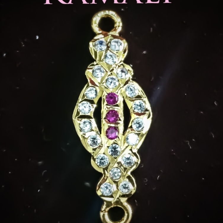 White Stone Mugappu l 1gm Plated I Artificial Gold l Kamali Impon l 9944116790 