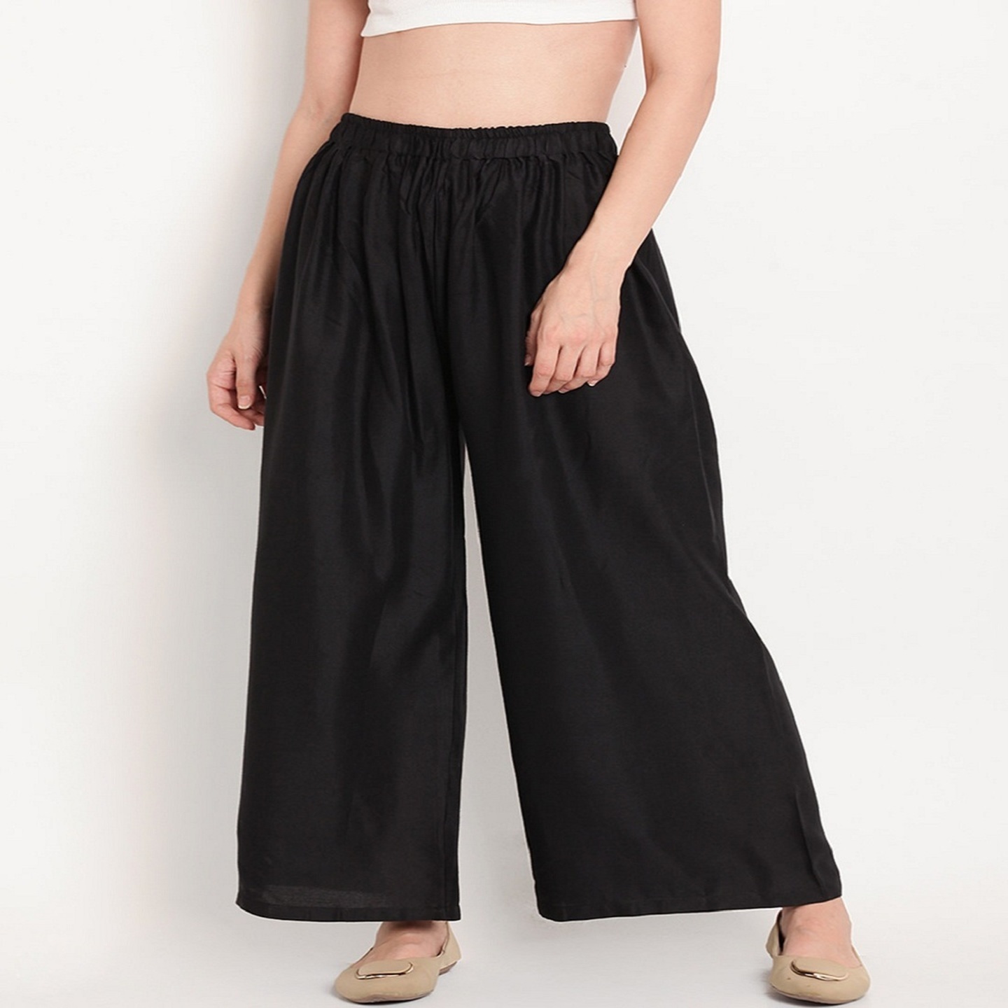 Womens Palazzo Black Pack of 01 Pcs