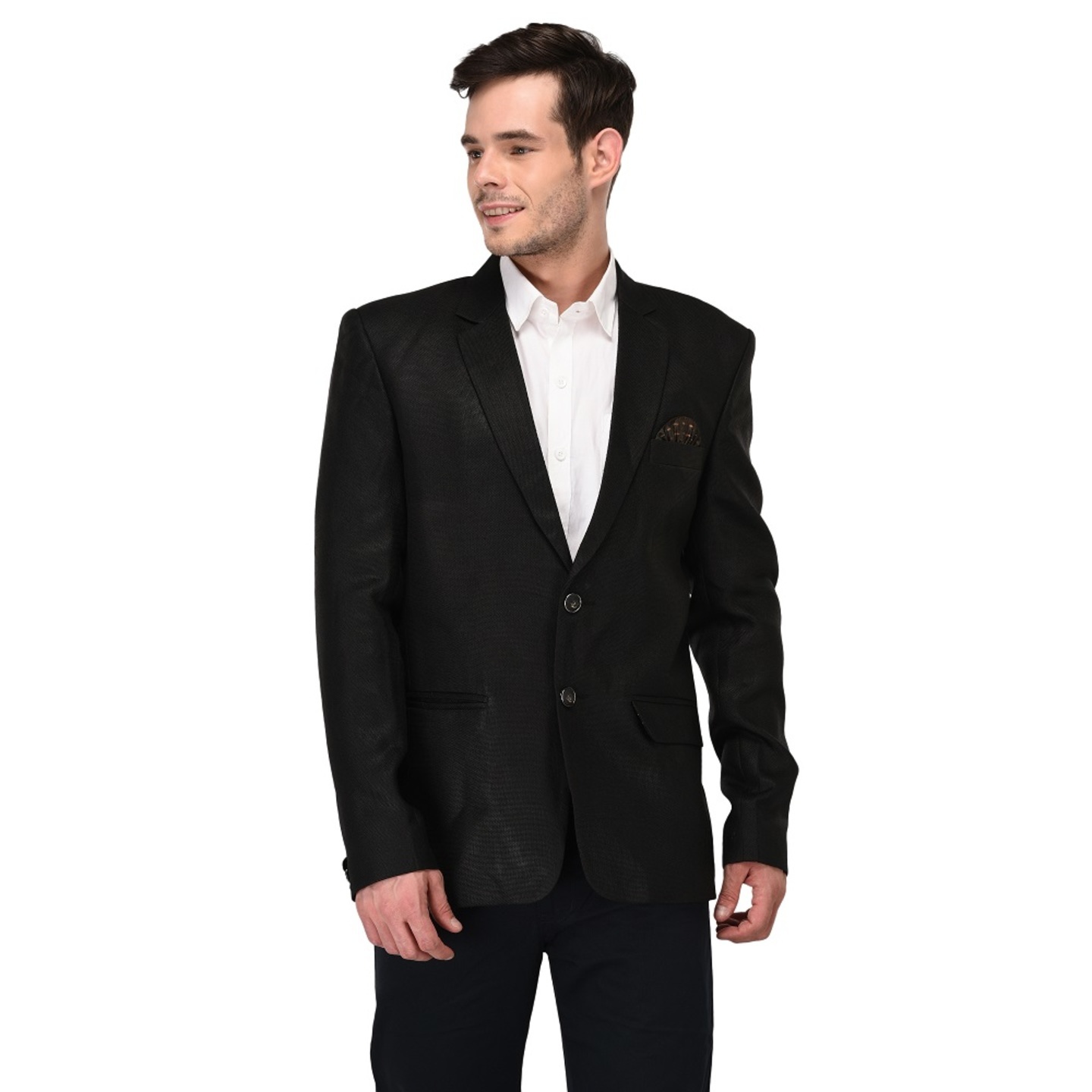 Mens Linen Black Blazer
