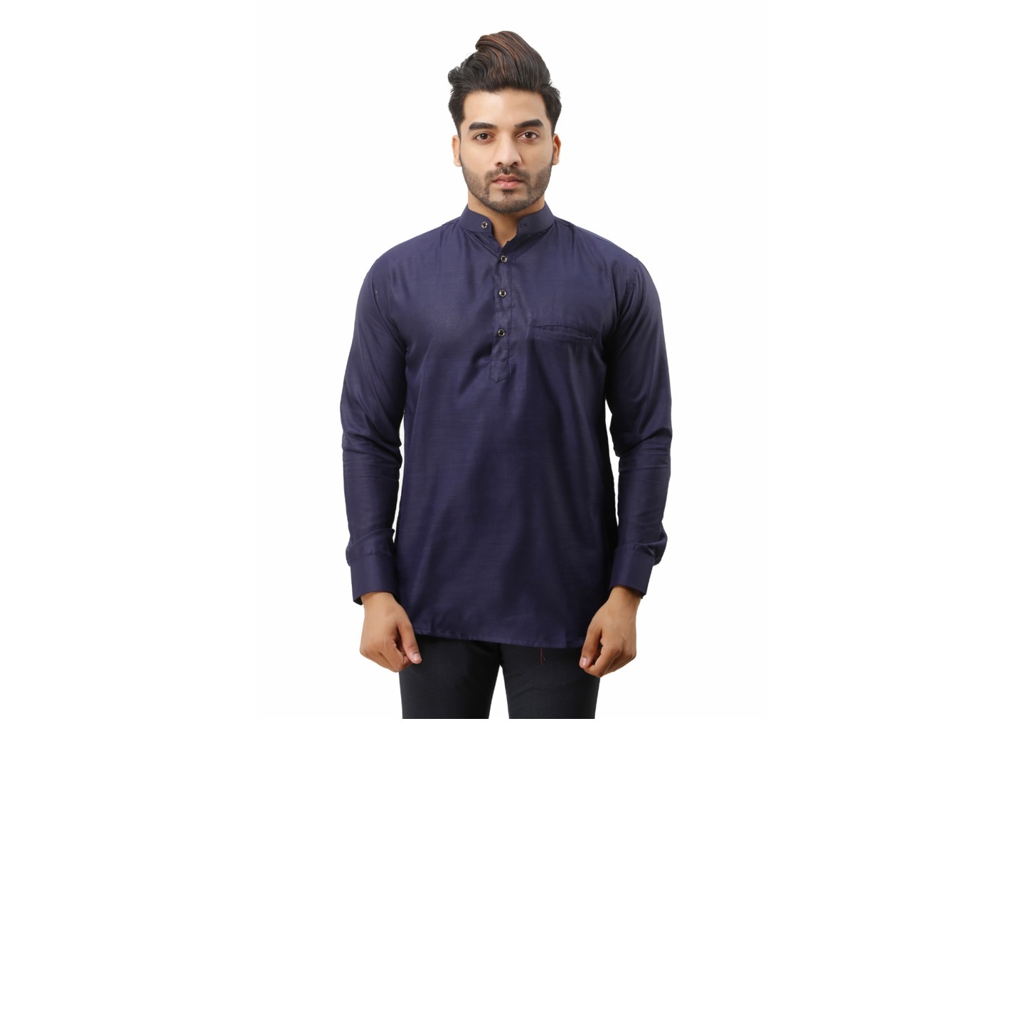 Men's Short Kurta Blue