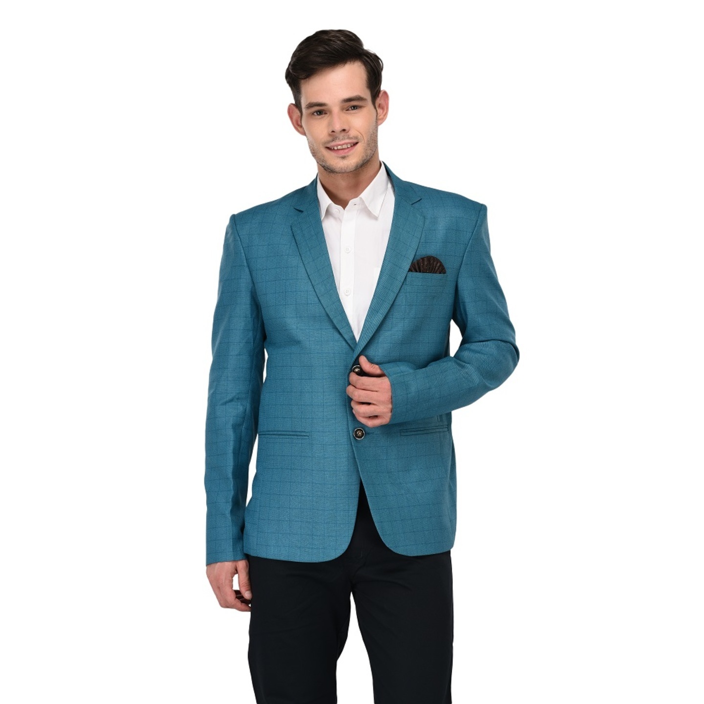 Mens Linen Blue Blazer