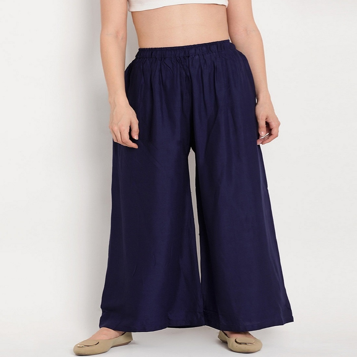 Womens Palazzo Blue Pack of 01 Pcs
