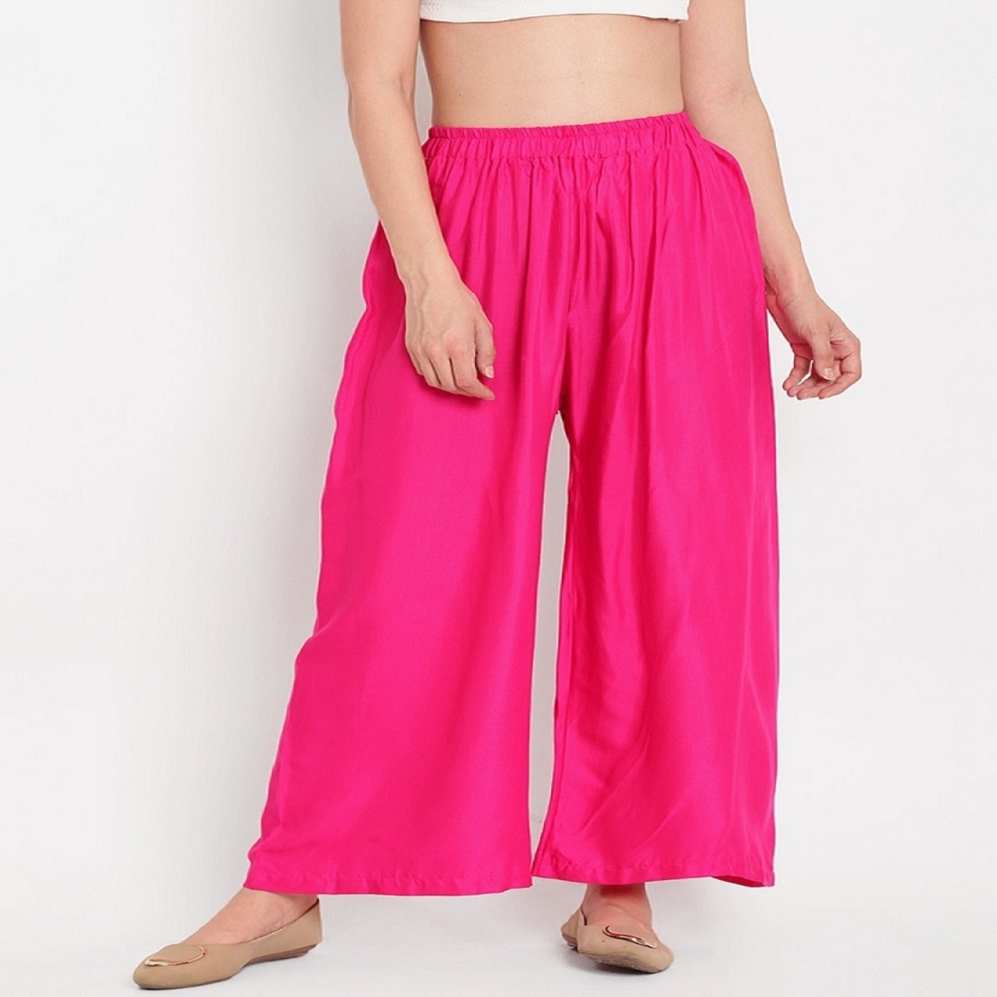 Womens Palazzo Red Pack of 01 Pcs