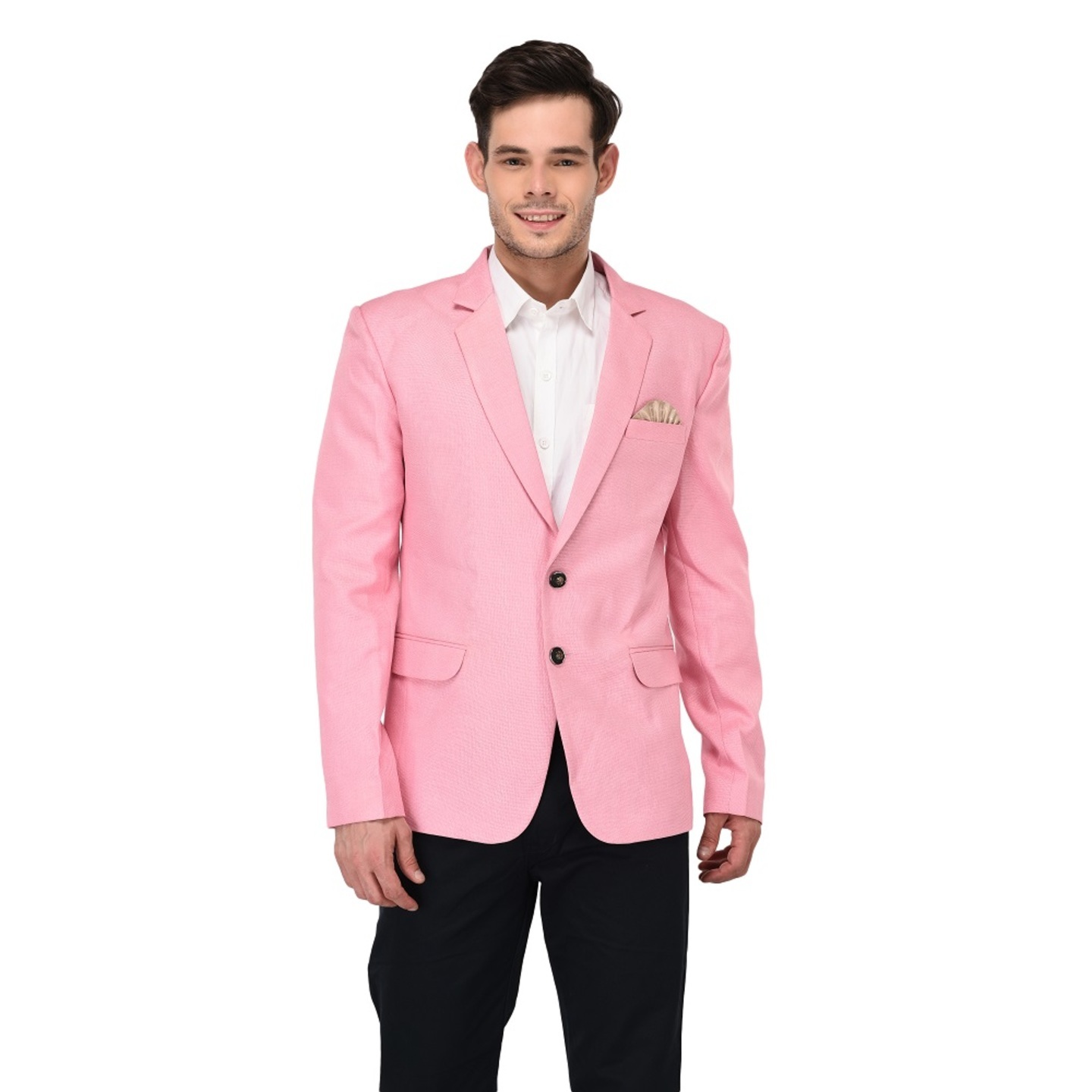 Mens Linen Pink Blazer