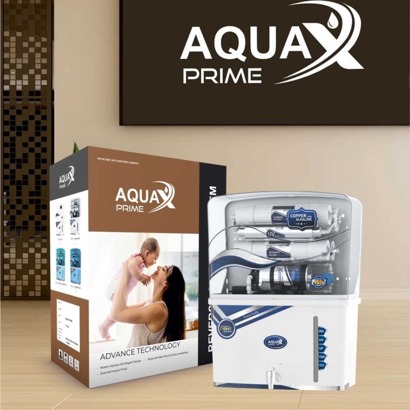 Aqua Prime RO 12 ltr Just Rs 4500- Latest Smart Filtration Technology RO+UV+TDS Adjuster Technology Water Purifier Longlife Performance Heavy Pump  Food Grade Material Non-returnable