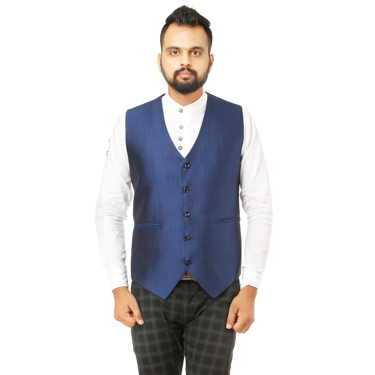 Mens Terry Reyon Wait Coat Blue