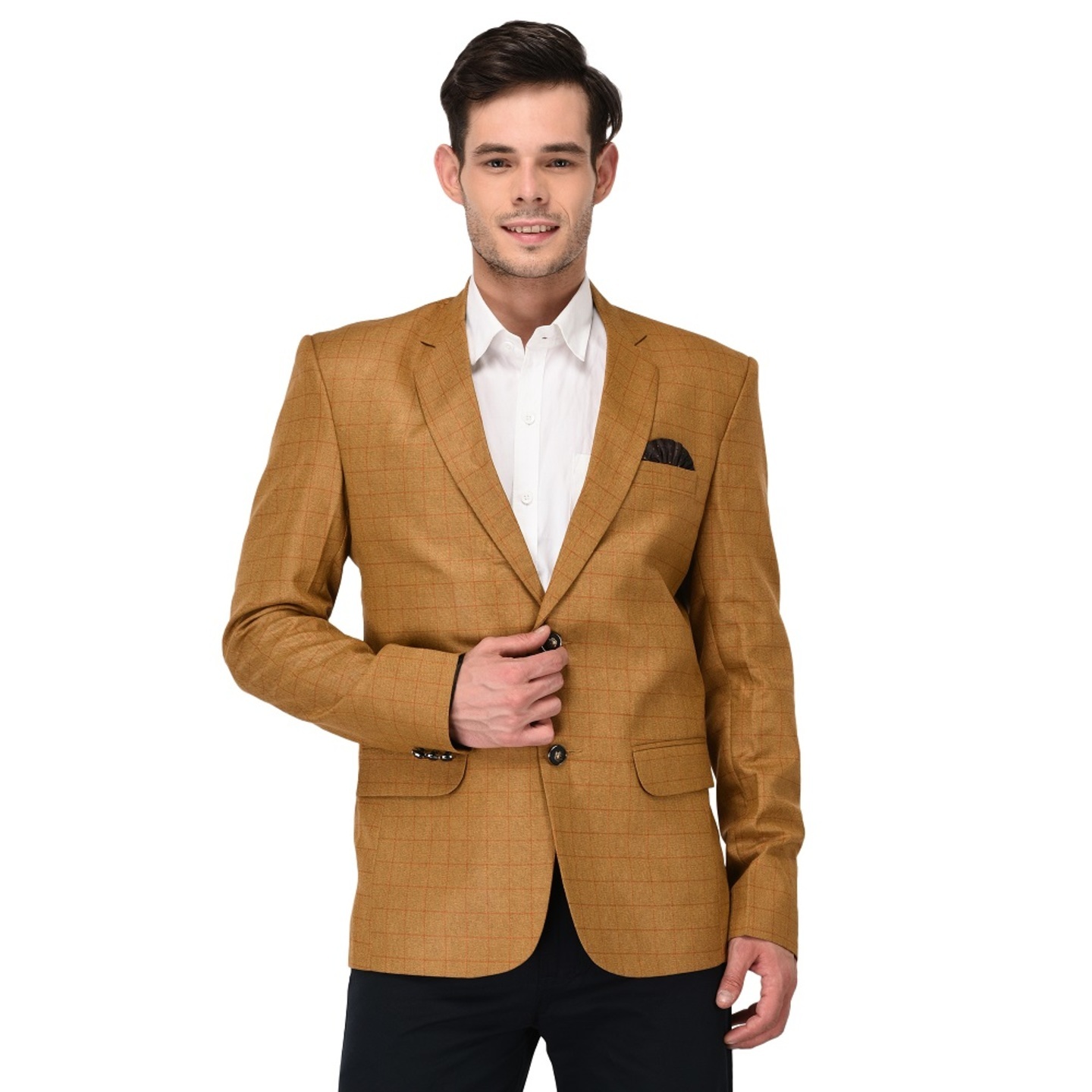 Mens Linen Brown Blazer