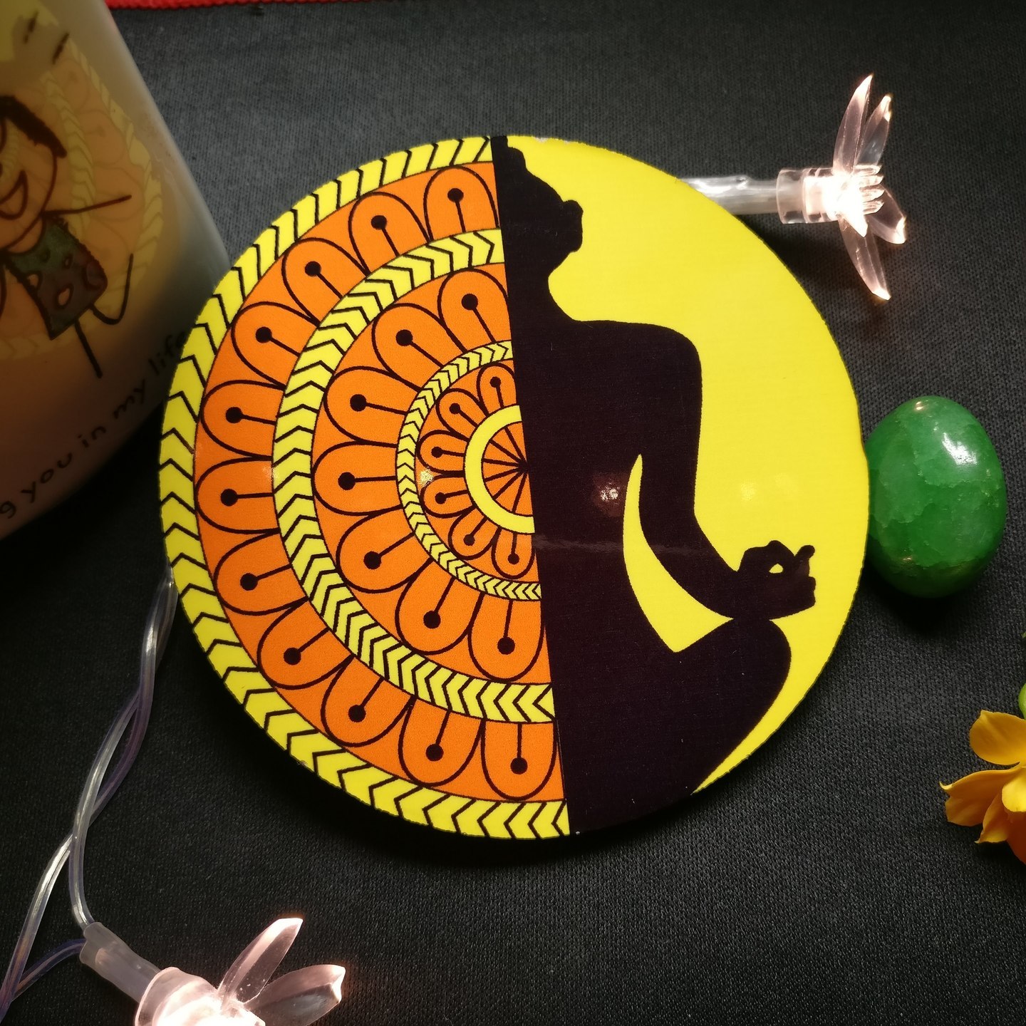Dhyan Mandala Graphic Coasters