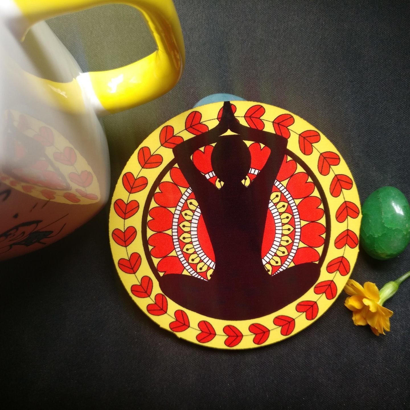 Dhyan Mandala Graphic Coasters