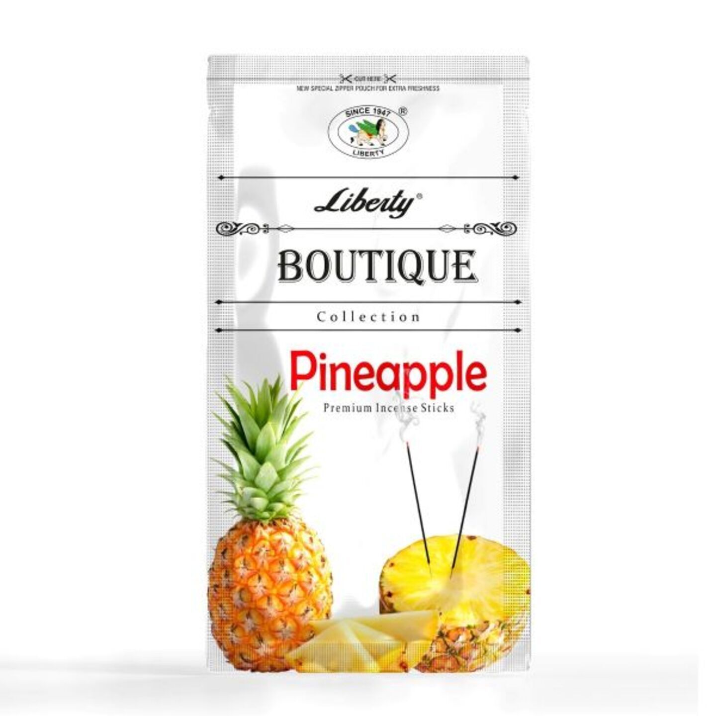 Liberty Pineapple Agarbatti:- Zipper Pouch