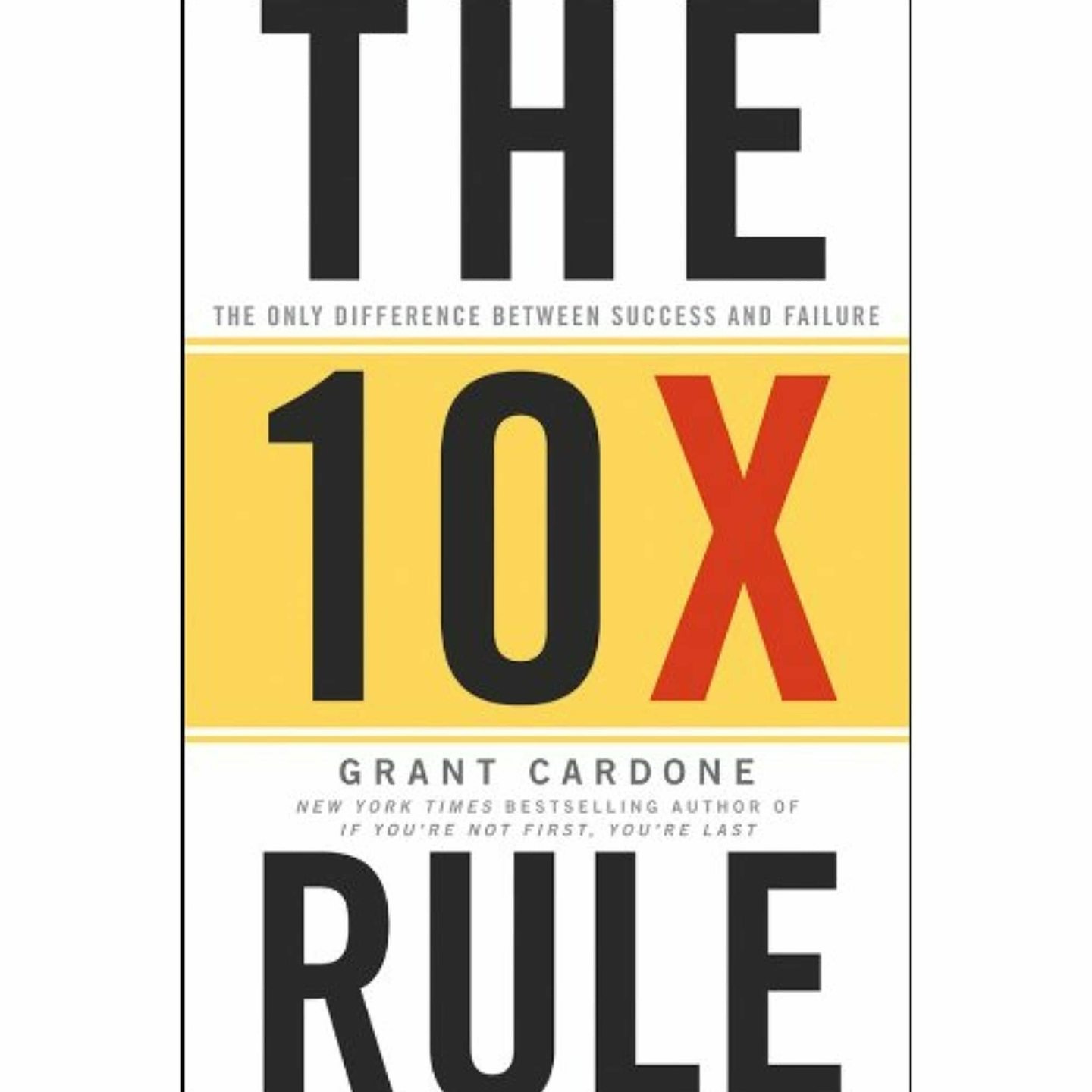 The 1 0X Rule : The Only Difference Between Success and Failure-Hardcover
