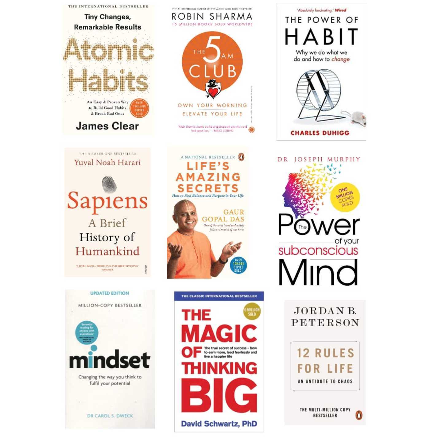 Self motivation Book Combo (Set of 9 Books) - Paperback